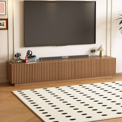 TV Stand T05 - FK - M001 Mid - Century Modern Adjustable Shelves Cable Management 86.61" - FamiDear