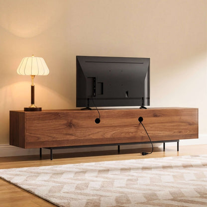 TV Stand T07 - FK - M001 Mid - Century Modern Cable Management 94.48" - FamiDear