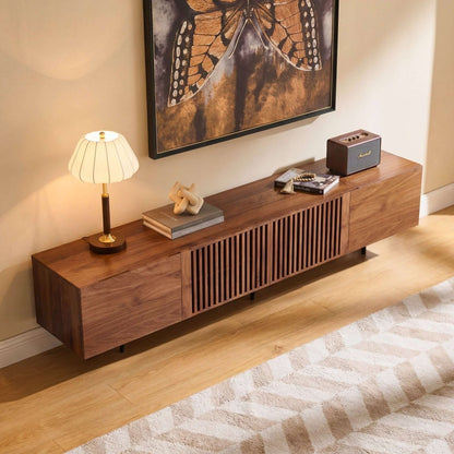 TV Stand T07 - FK - M001 Mid - Century Modern Cable Management 94.48" - FamiDear