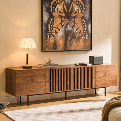 TV Stand T07 - FK - M001 Mid - Century Modern Cable Management 94.48" - FamiDear