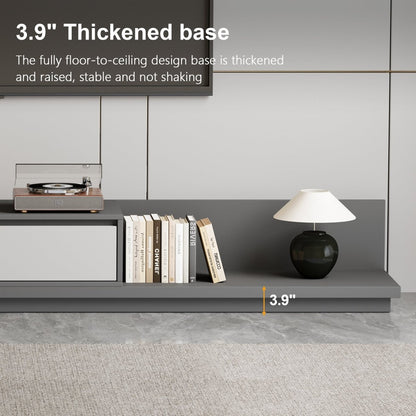 TV Stand T08 - FK - M001 Mid - Century Modern Cable Management Scalable Design 78.8" - 130" - FamiDear