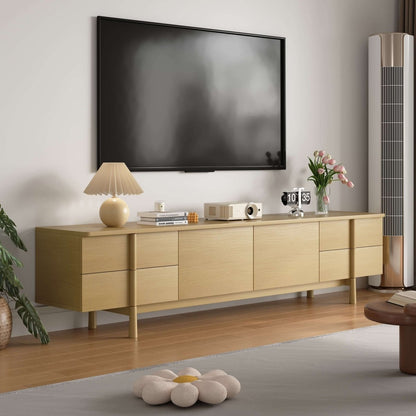 TV Stand T09 - FK - M001 Modern Cable Management Flexible Storage 86.81" - FamiDear