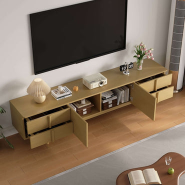 TV Stand T09 - FK - M001 Modern Cable Management Flexible Storage 86.81" - FamiDear