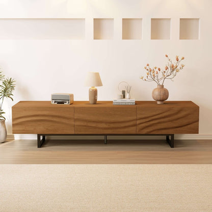 TV Stand T13 - FK - M001 Mid - Century Modern with 3 Drawers Cable Management 82.83" - FamiDear