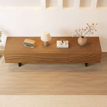 TV Stand T13 - FK - M001 Mid - Century Modern with 3 Drawers Cable Management 82.83" - FamiDear